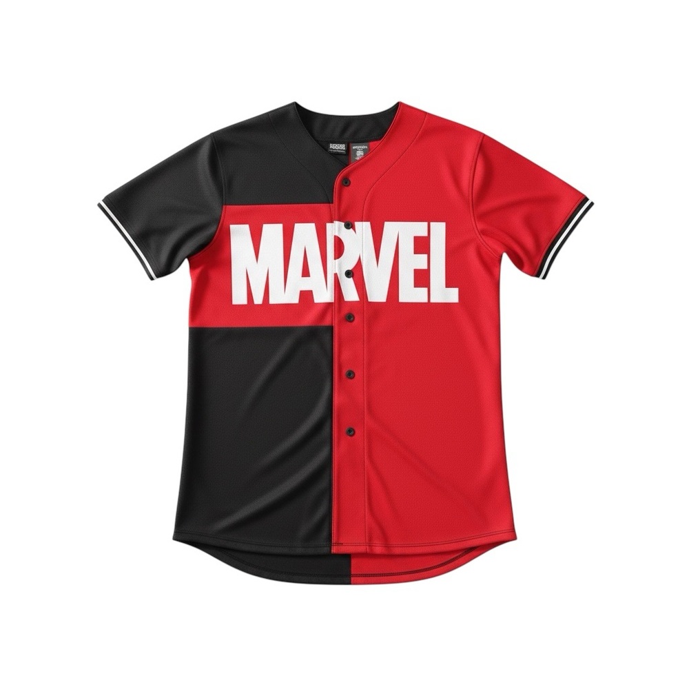 Disney Parks Our Universe Marvel Logo Baseball Jersey